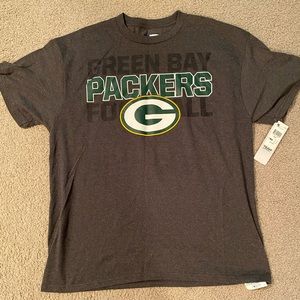 Gray Green Bay Packers short sleeve t-shirt